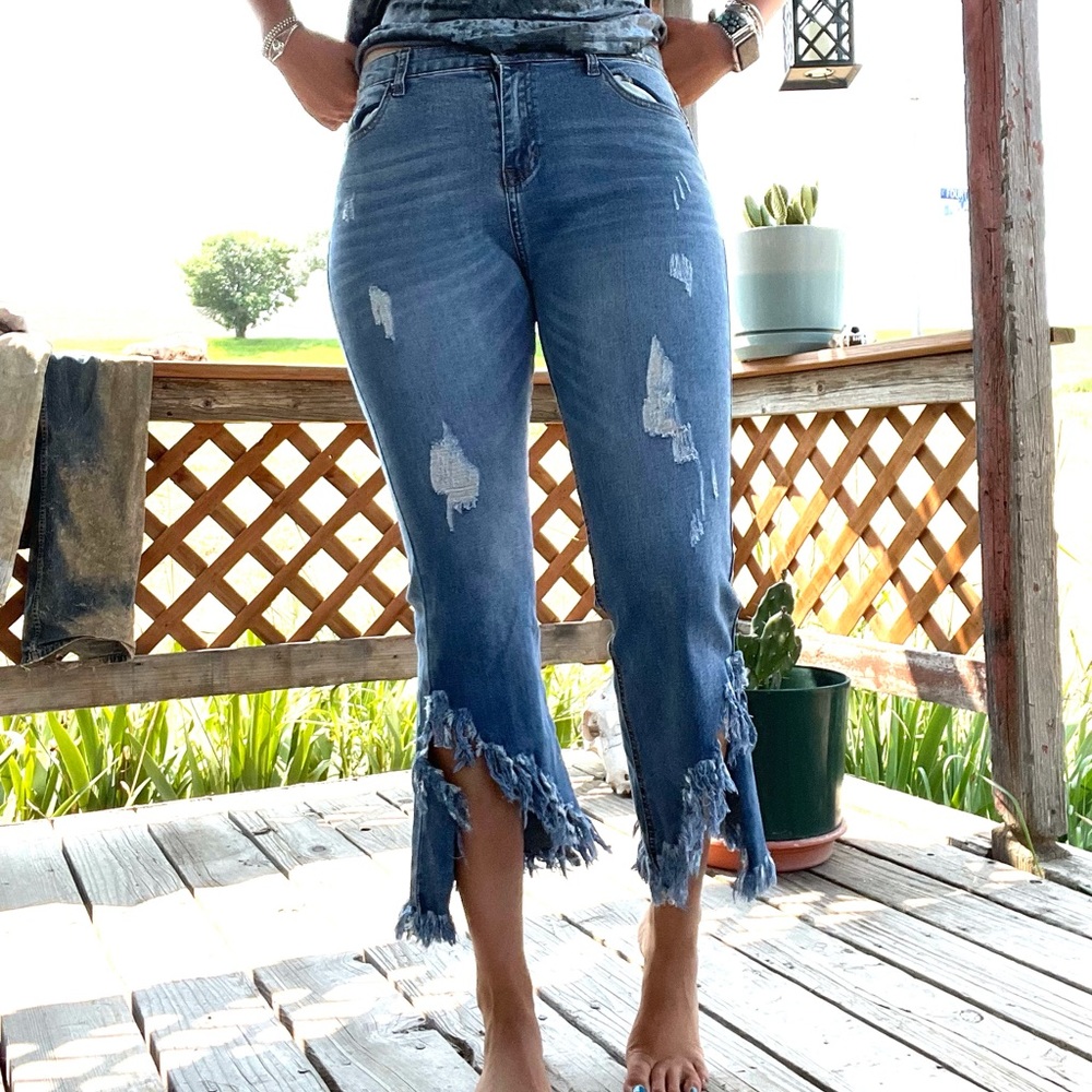 Cropped jeans